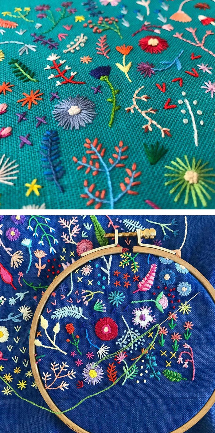 Tiny embroidery by Happy Cactus