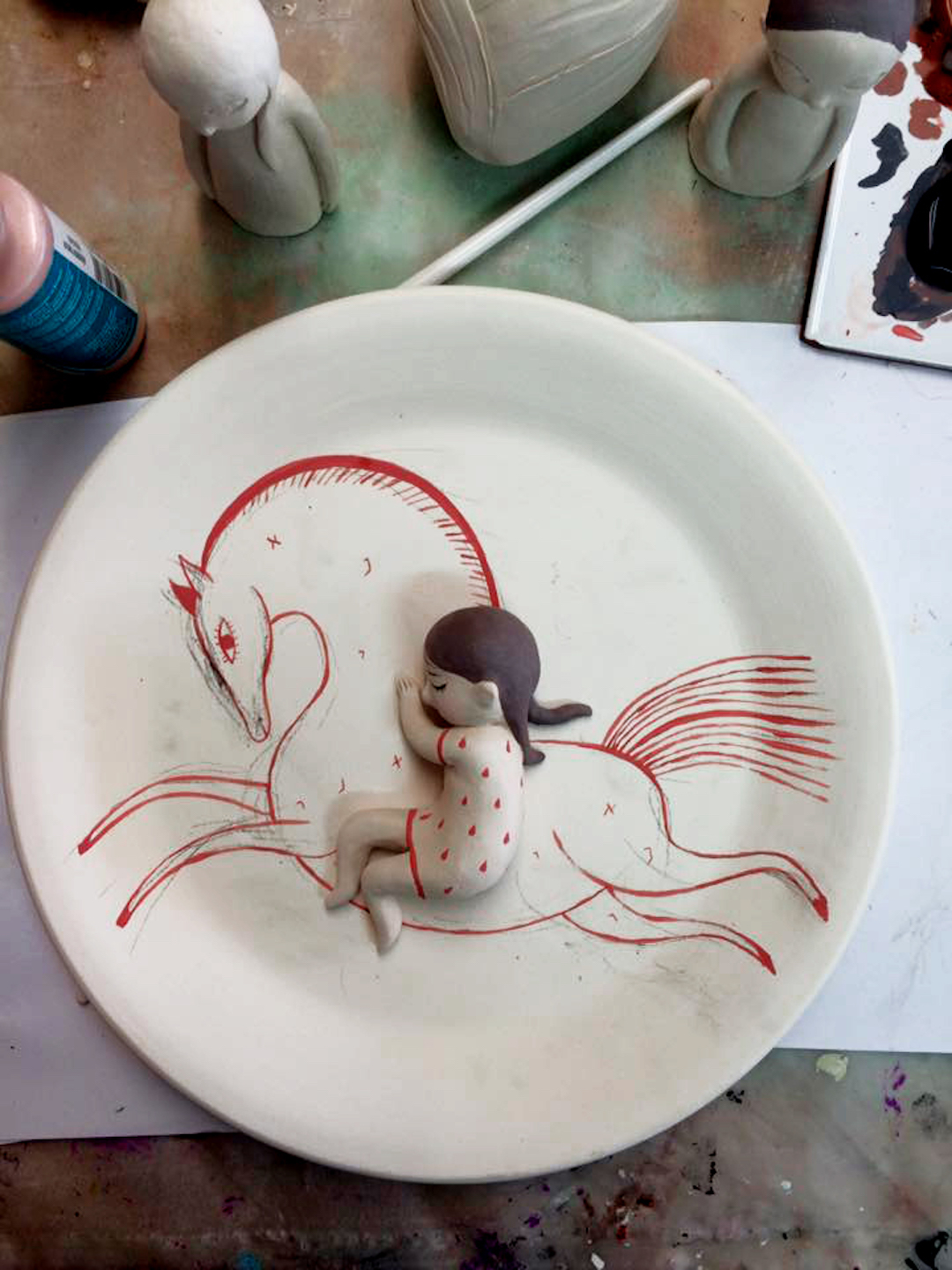 Ceramic sculptures by Lena Guberman