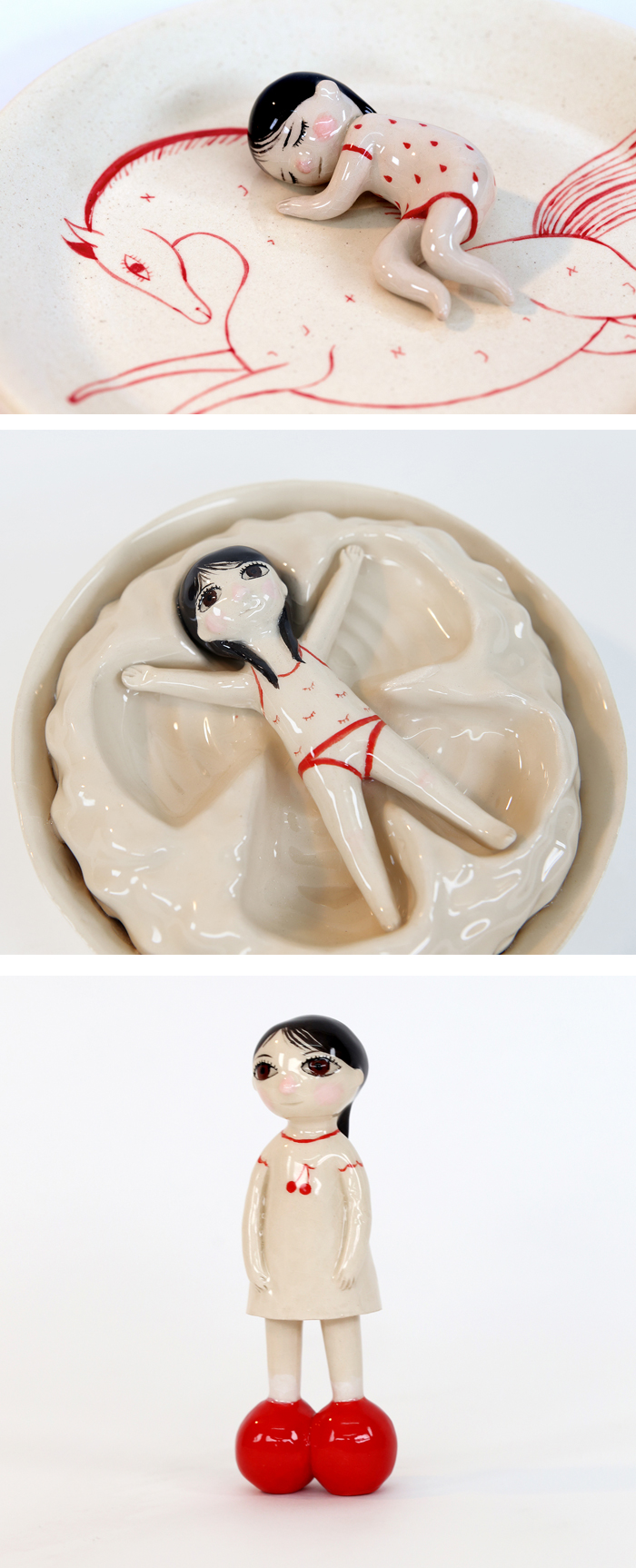 Ceramic sculptures by Lena Guberman
