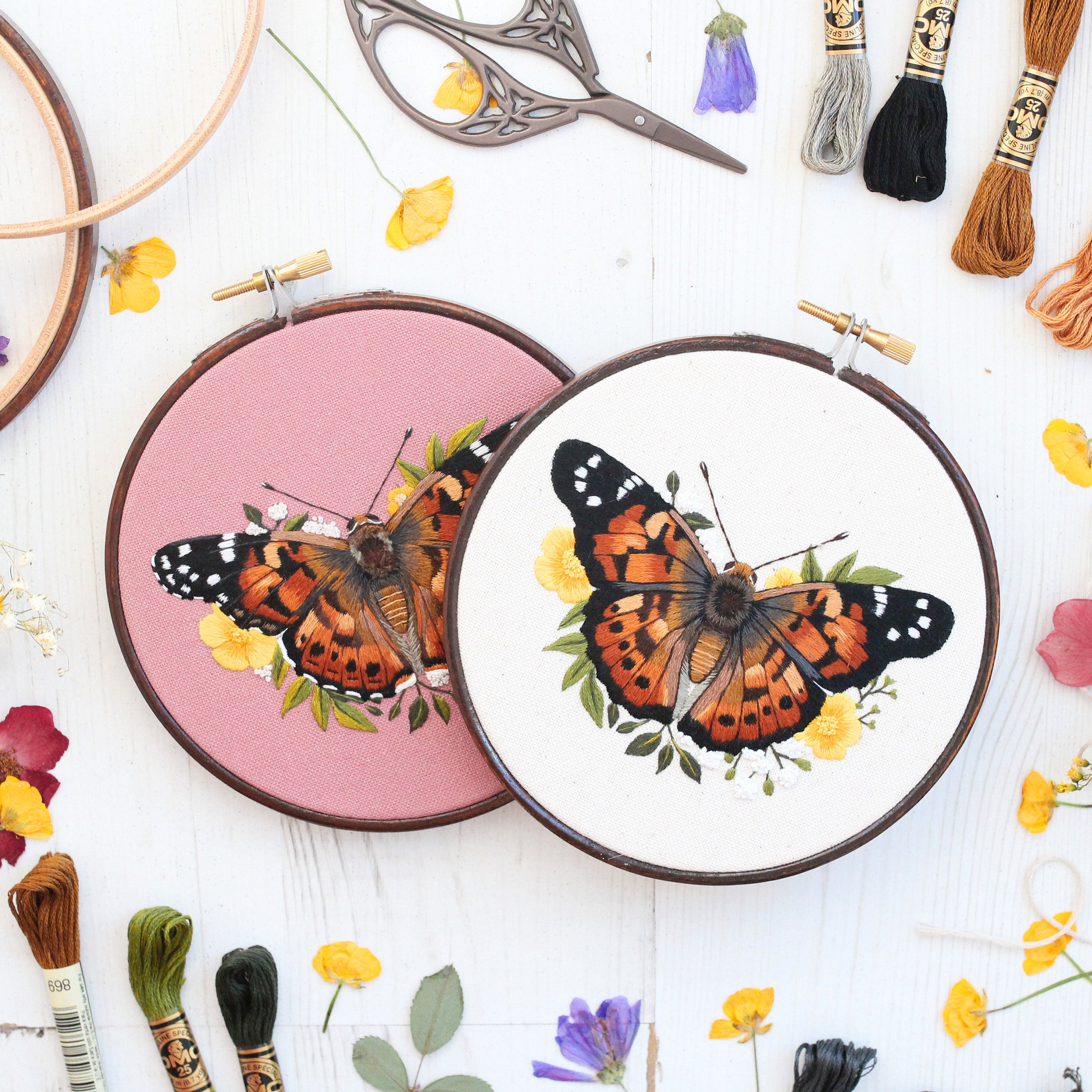 Modern hand embroidery patterns by Emilie Ferris