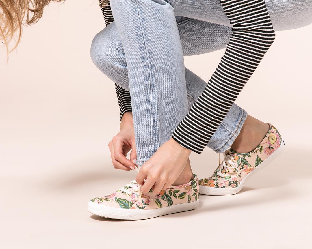 keds rifle paper mesh