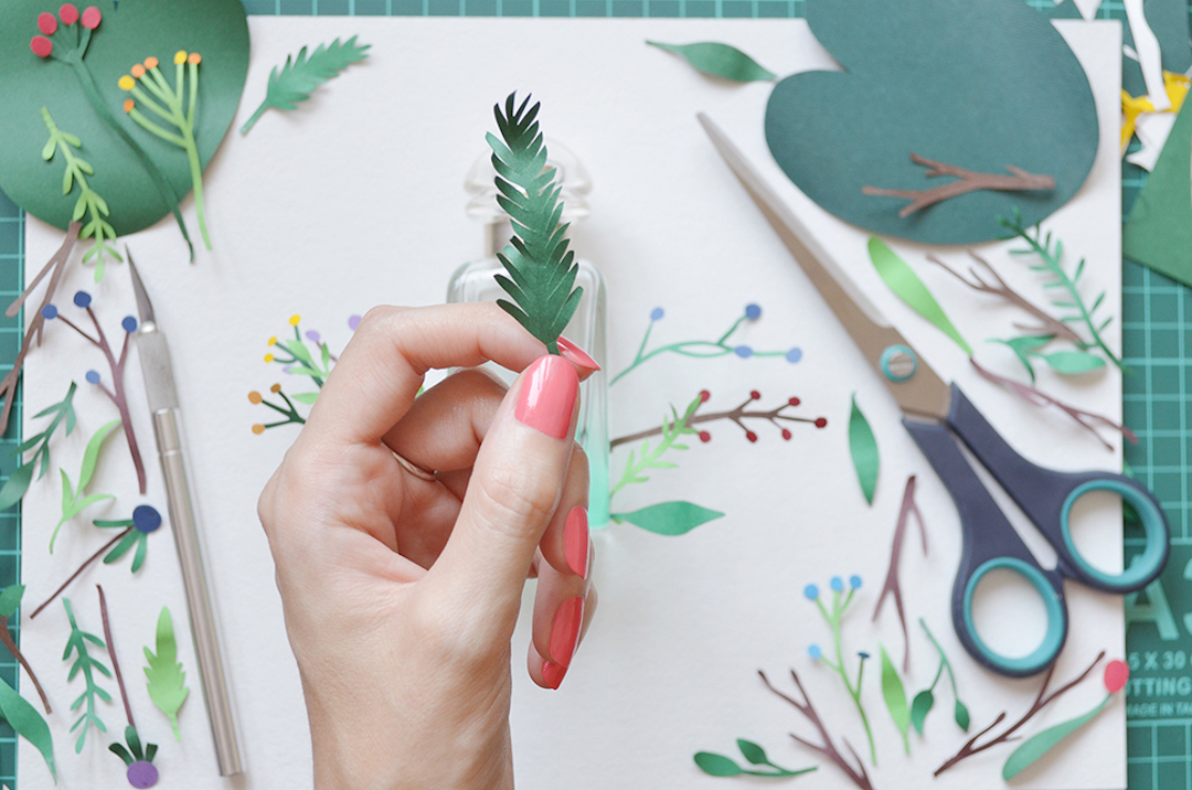 Paper art by Margaret Scrinkl 
