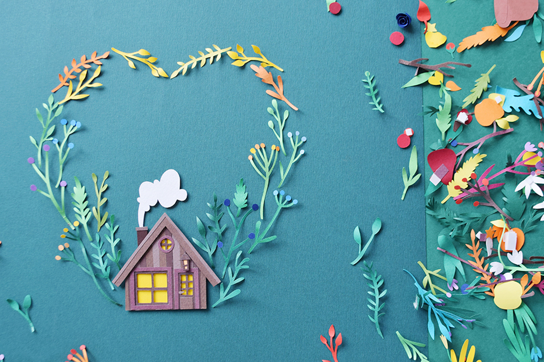 Paper art by Margaret Scrinkl 