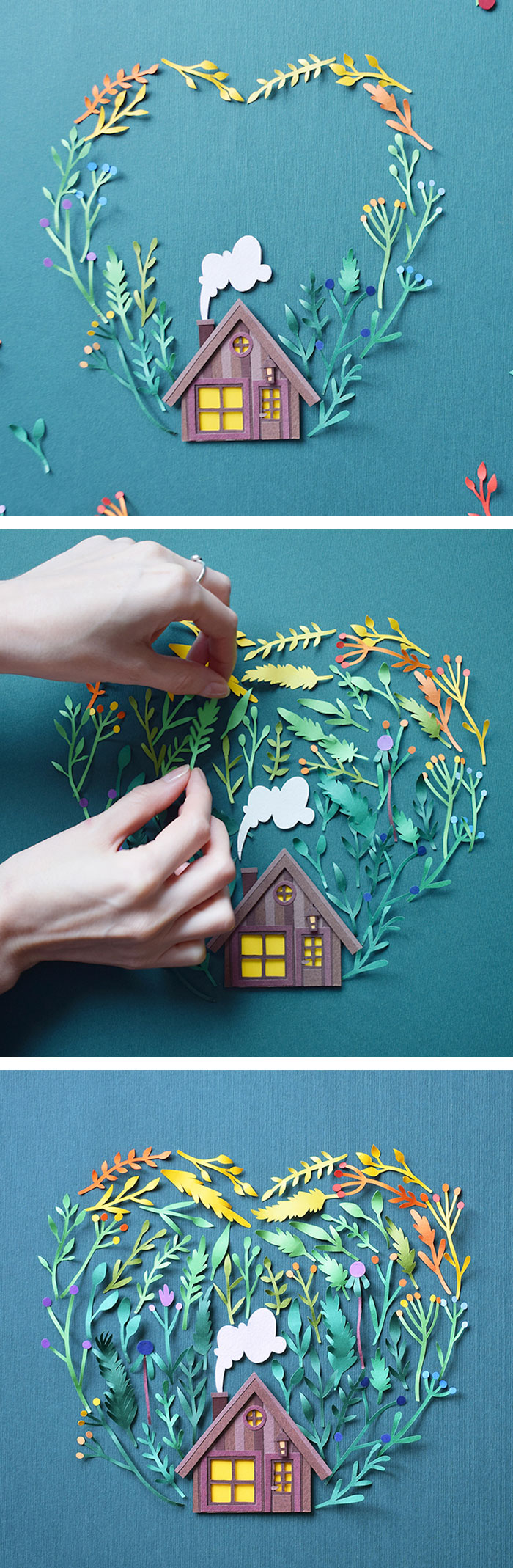 Paper art by Margaret Scrinkl 