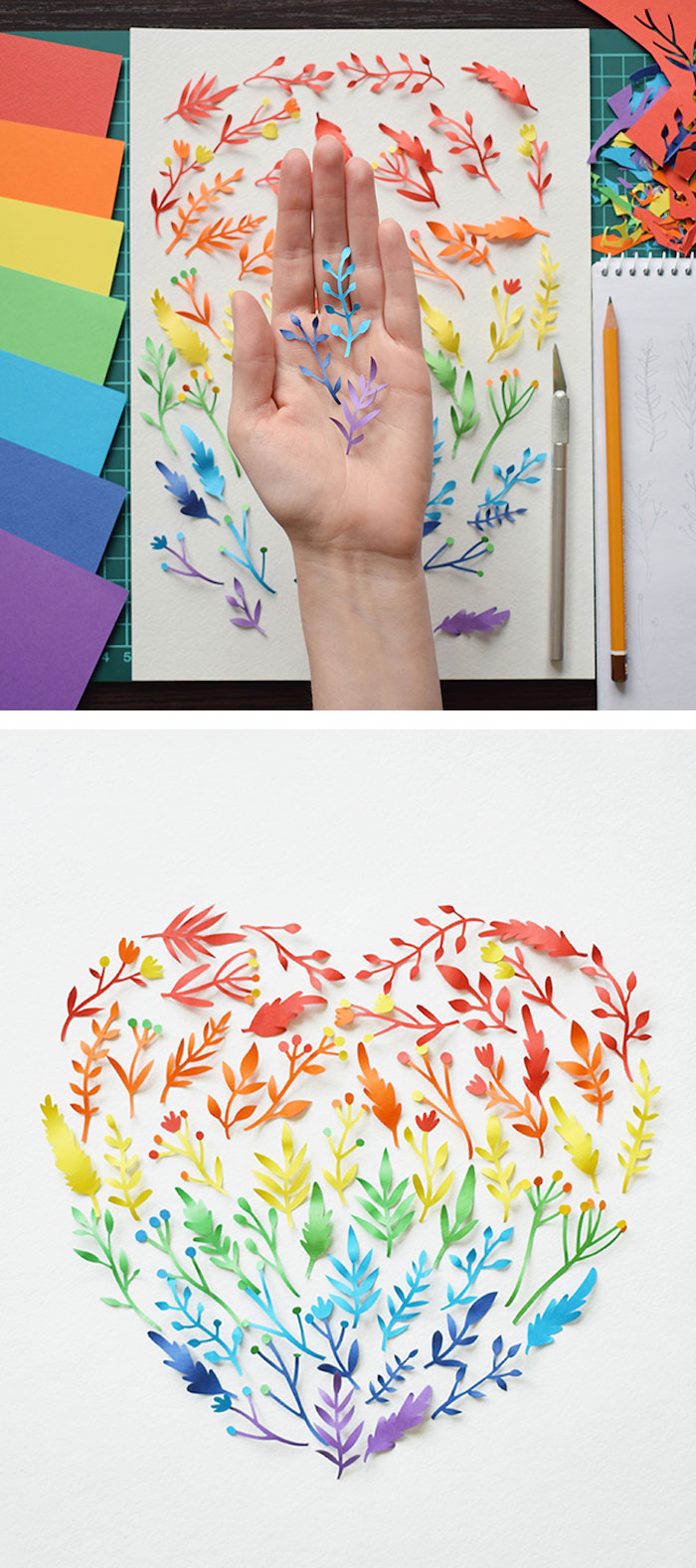 Paper art by Margaret Scrinkl 
