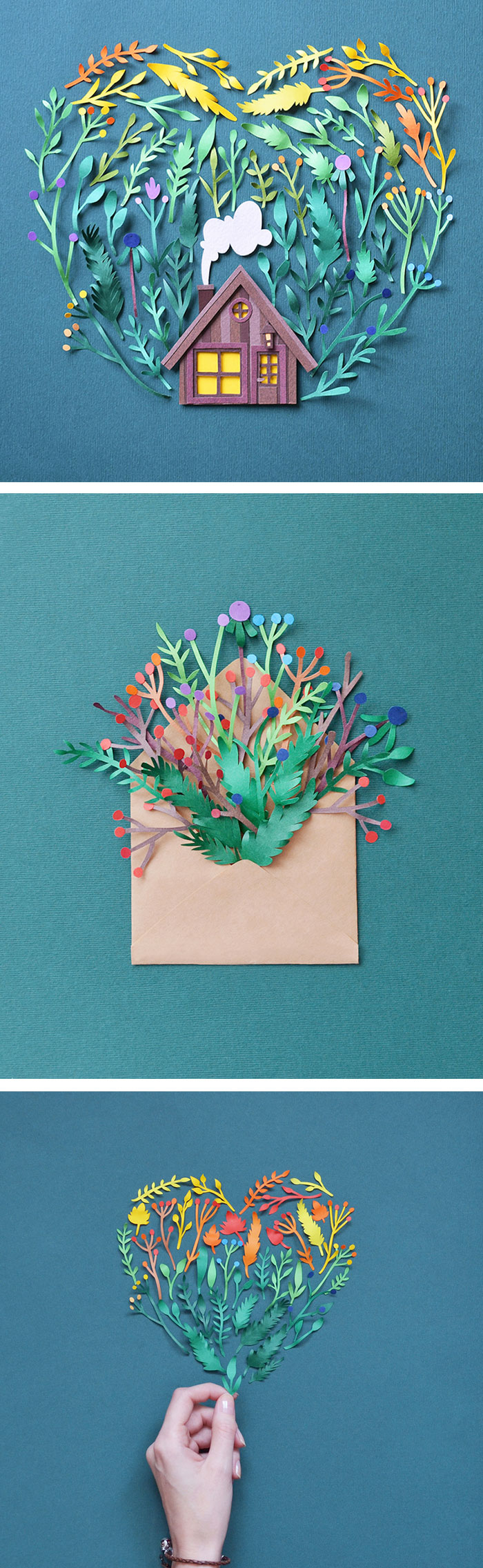 Paper art by Margaret Scrinkl 