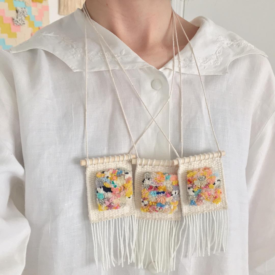 Miniature weaving by Allyson Rous