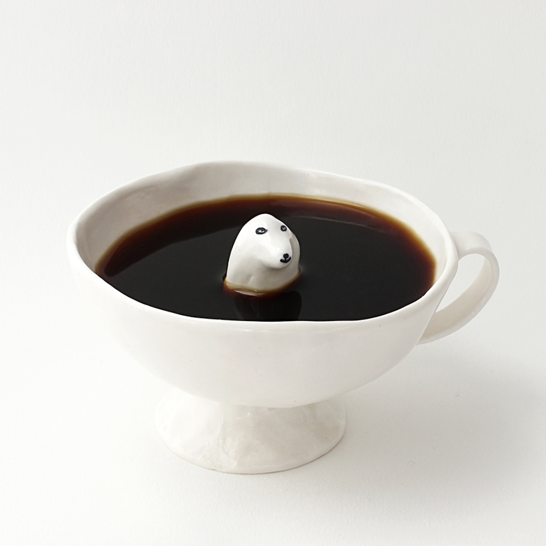 Eleonor Bostrom ceramic dog sculptures