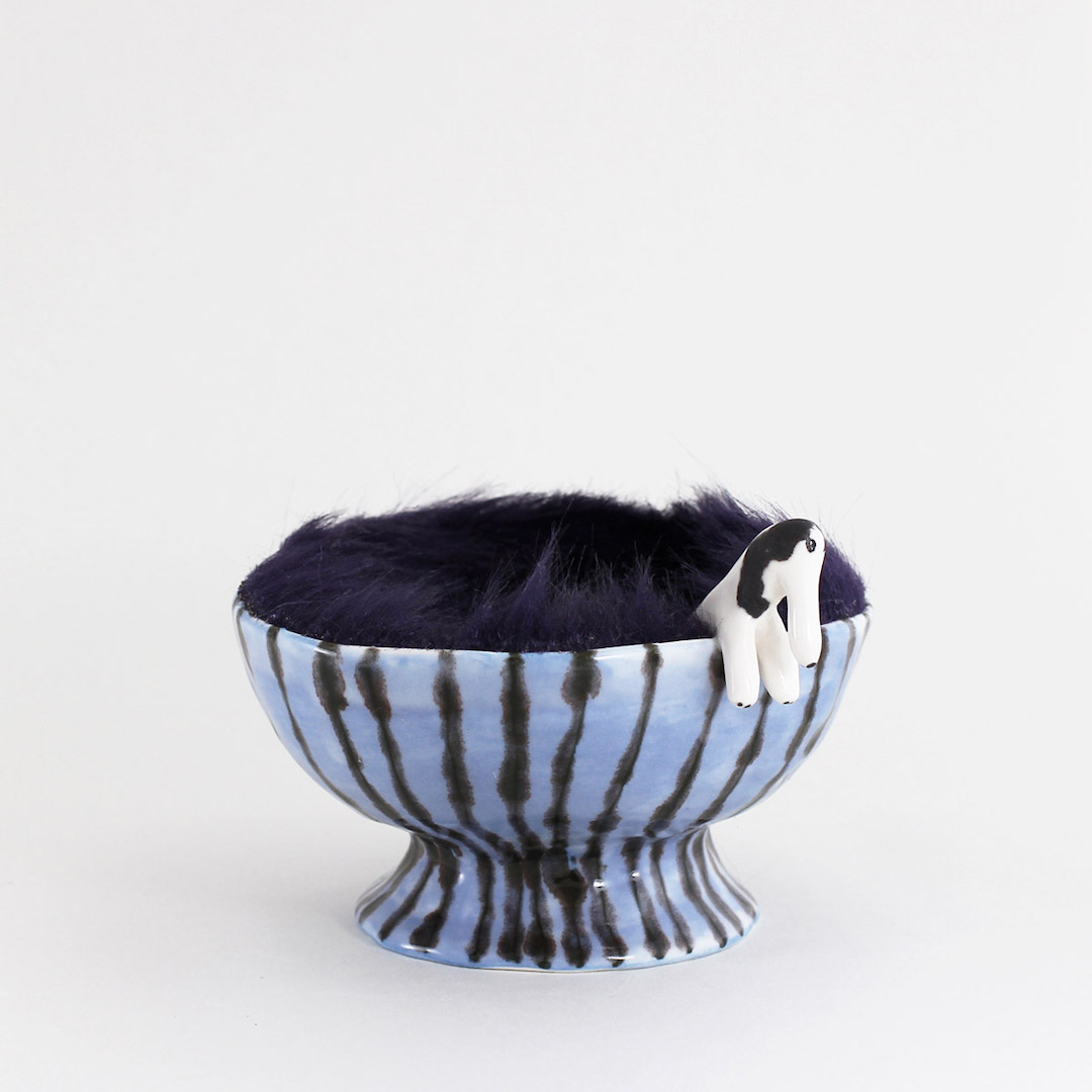 Eleonor Bostrom ceramic dog sculptures