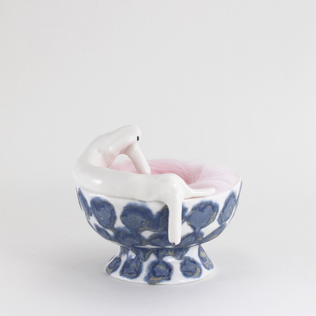 Eleonor Bostrom ceramic dog sculptures