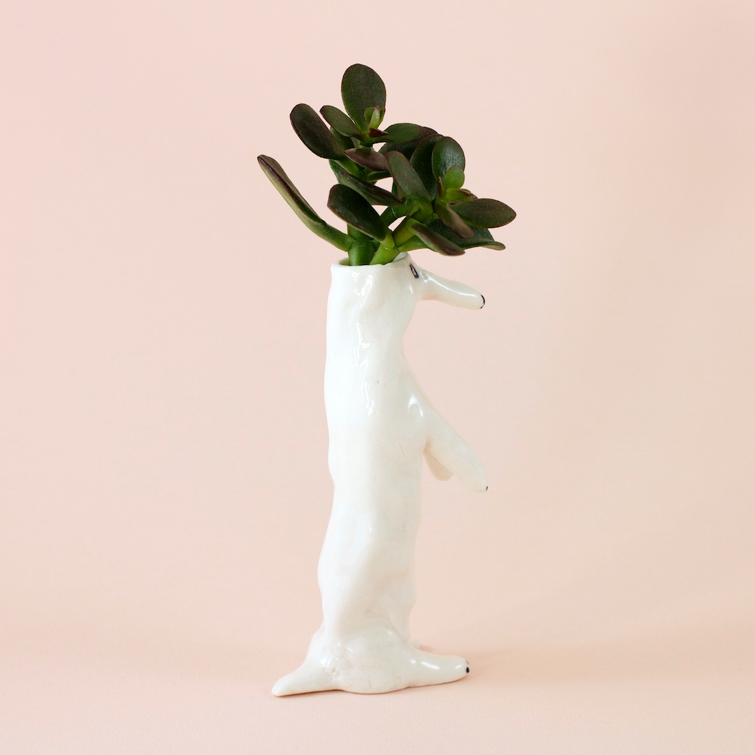 Eleonor Bostrom ceramic dog sculptures