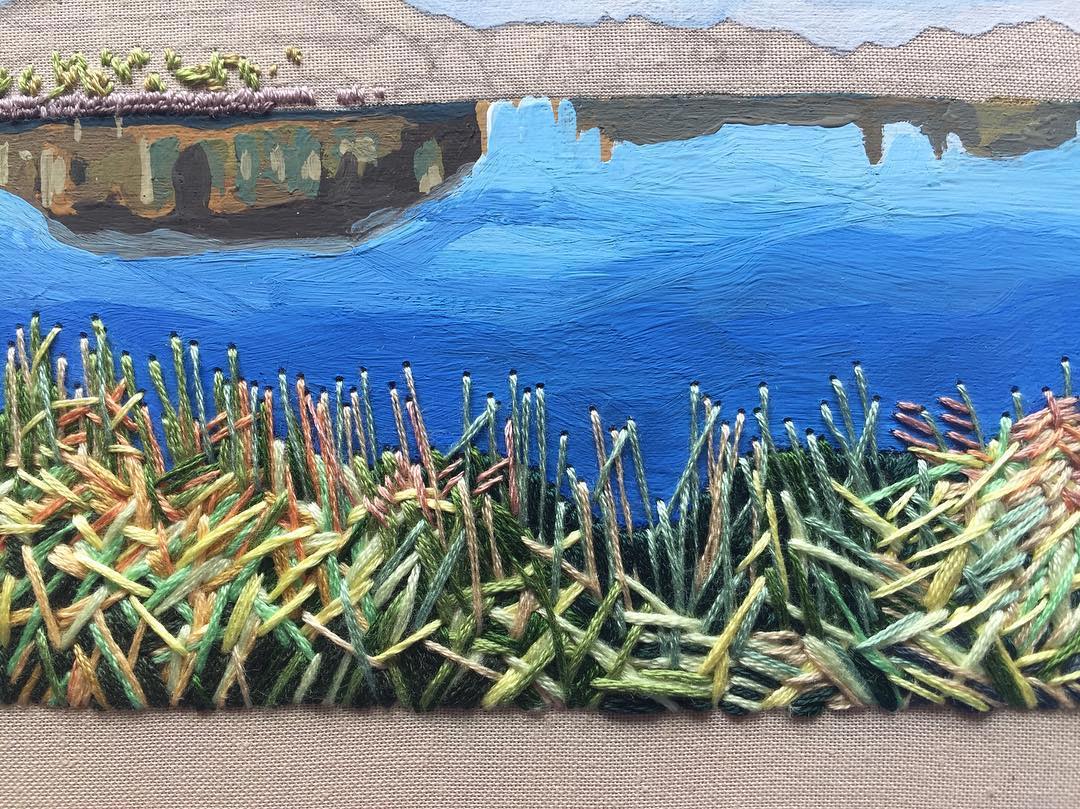 Mixed media embroidery by Libby Williams