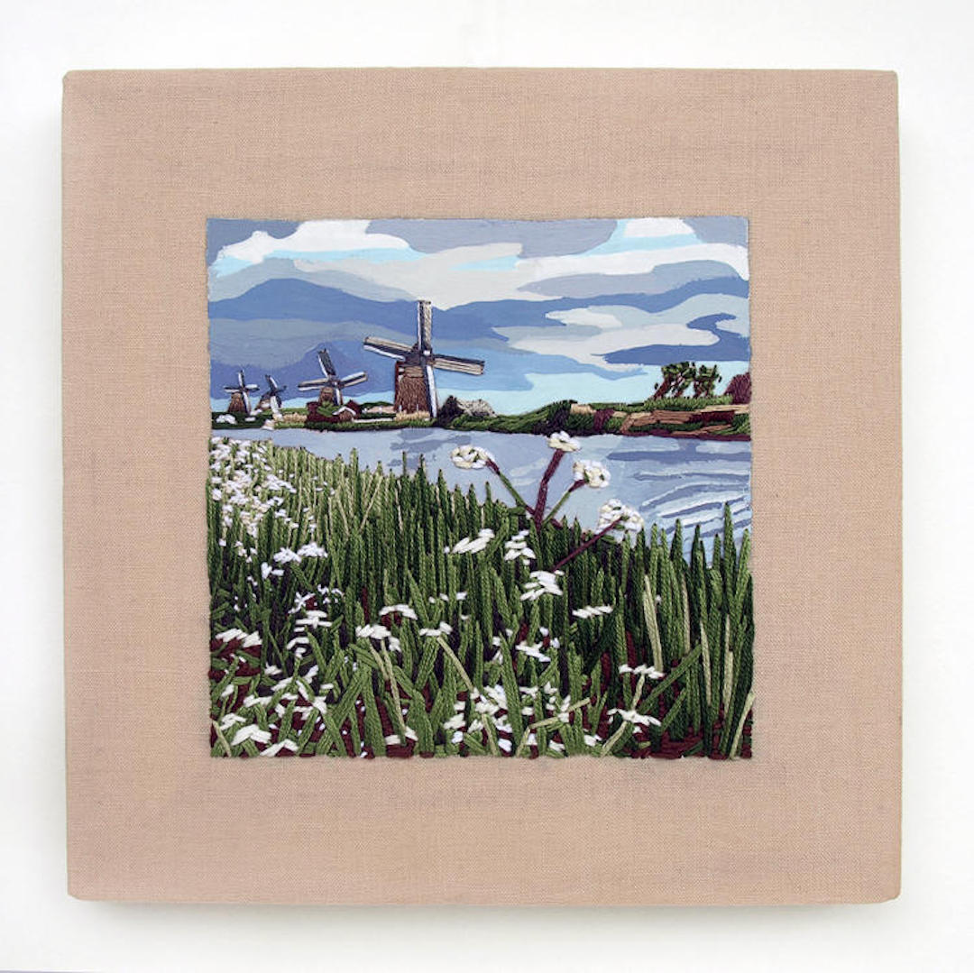 Mixed media embroidery by Libby Williams