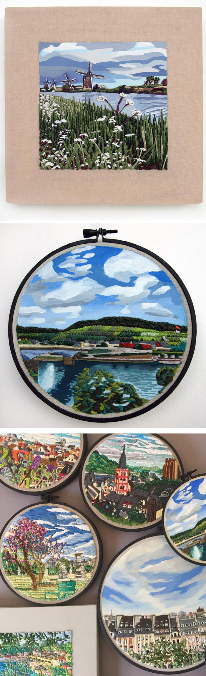 Mixed media embroidery by Libby Williams