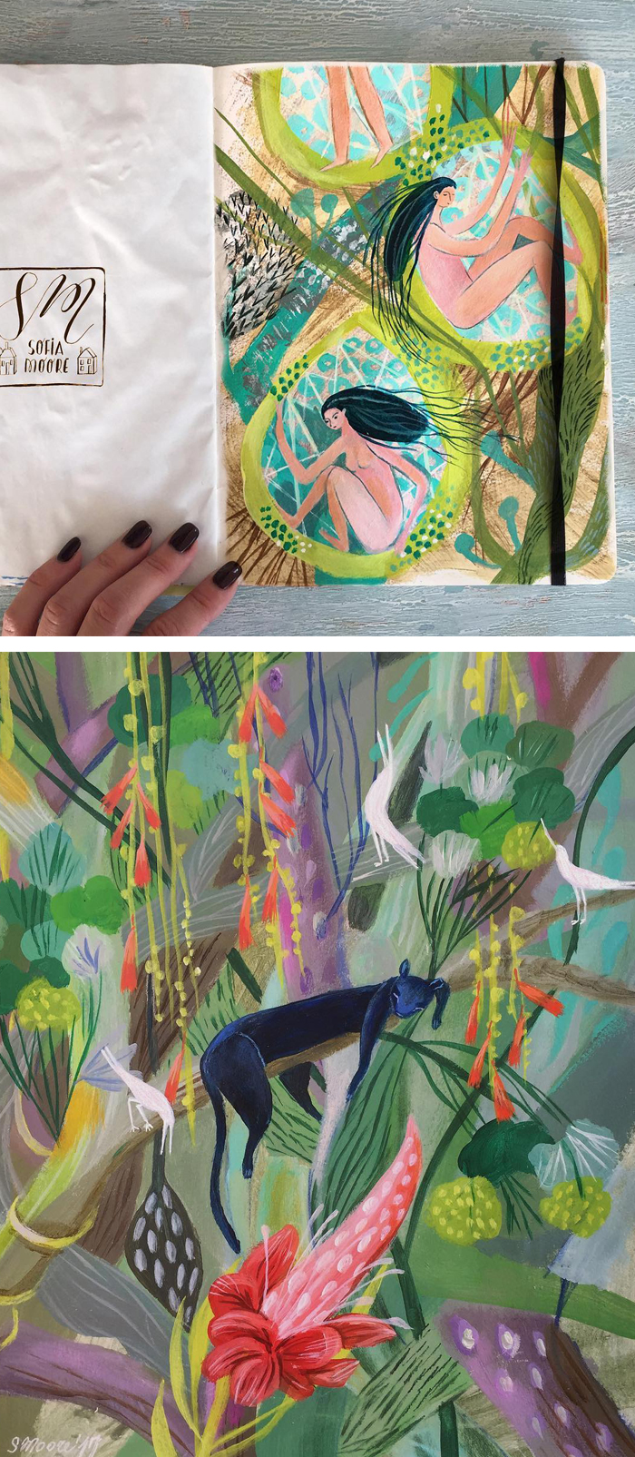 Jungle illustration by Sofia Moore