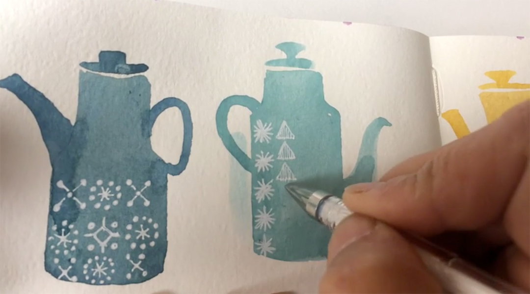 White Pen Art
