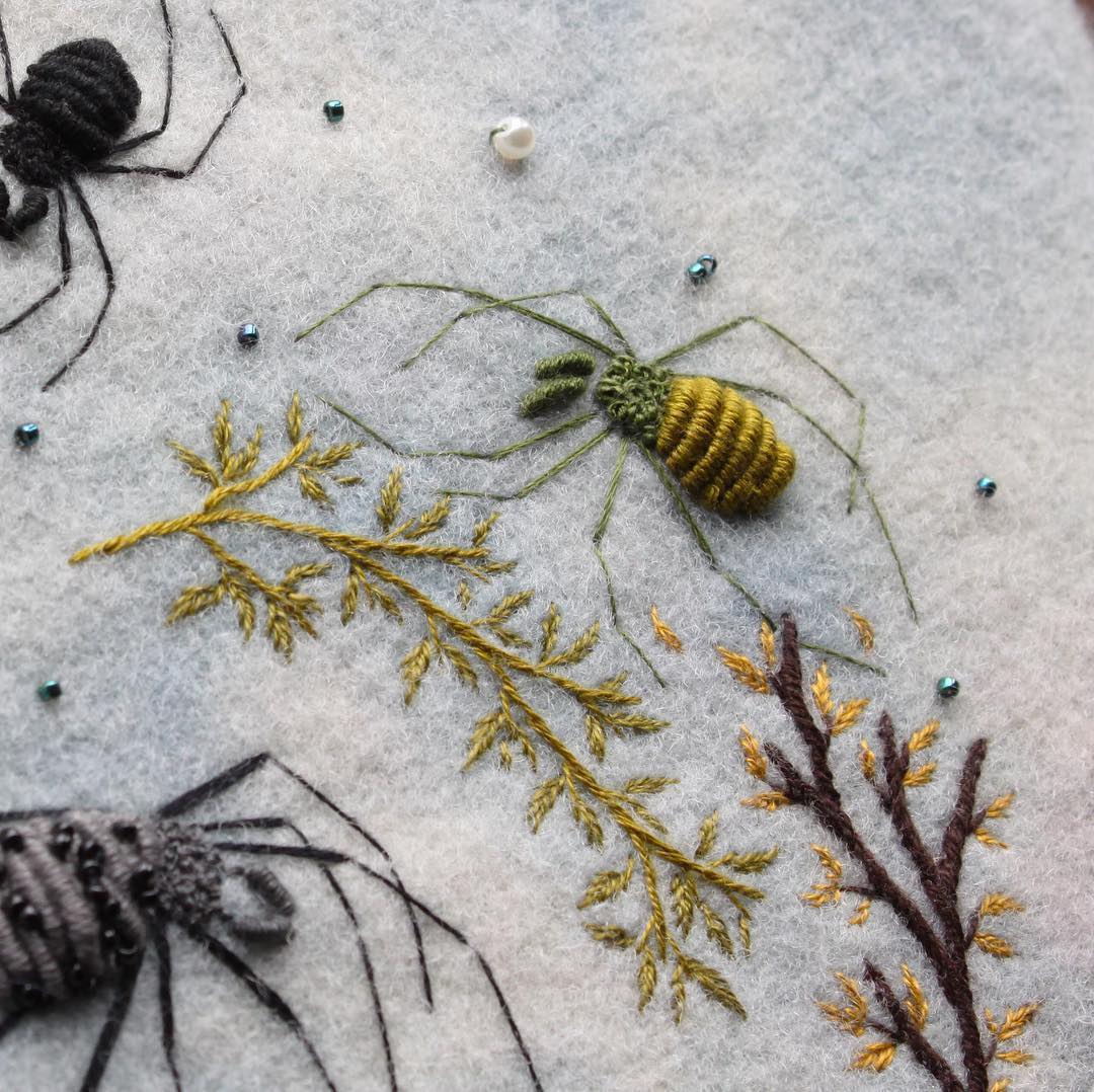 Insect Embroidery by Adam Pritchett