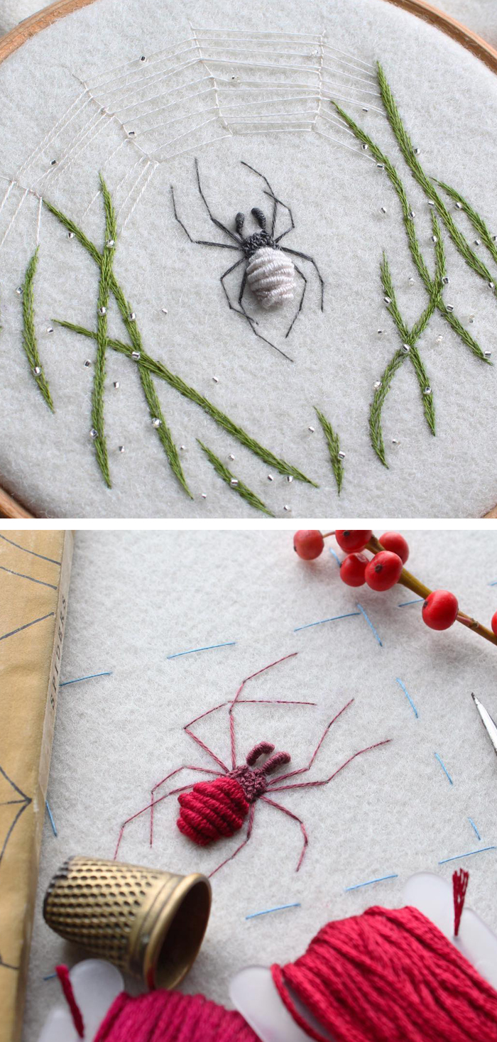 Insect Embroidery by Adam Pritchett