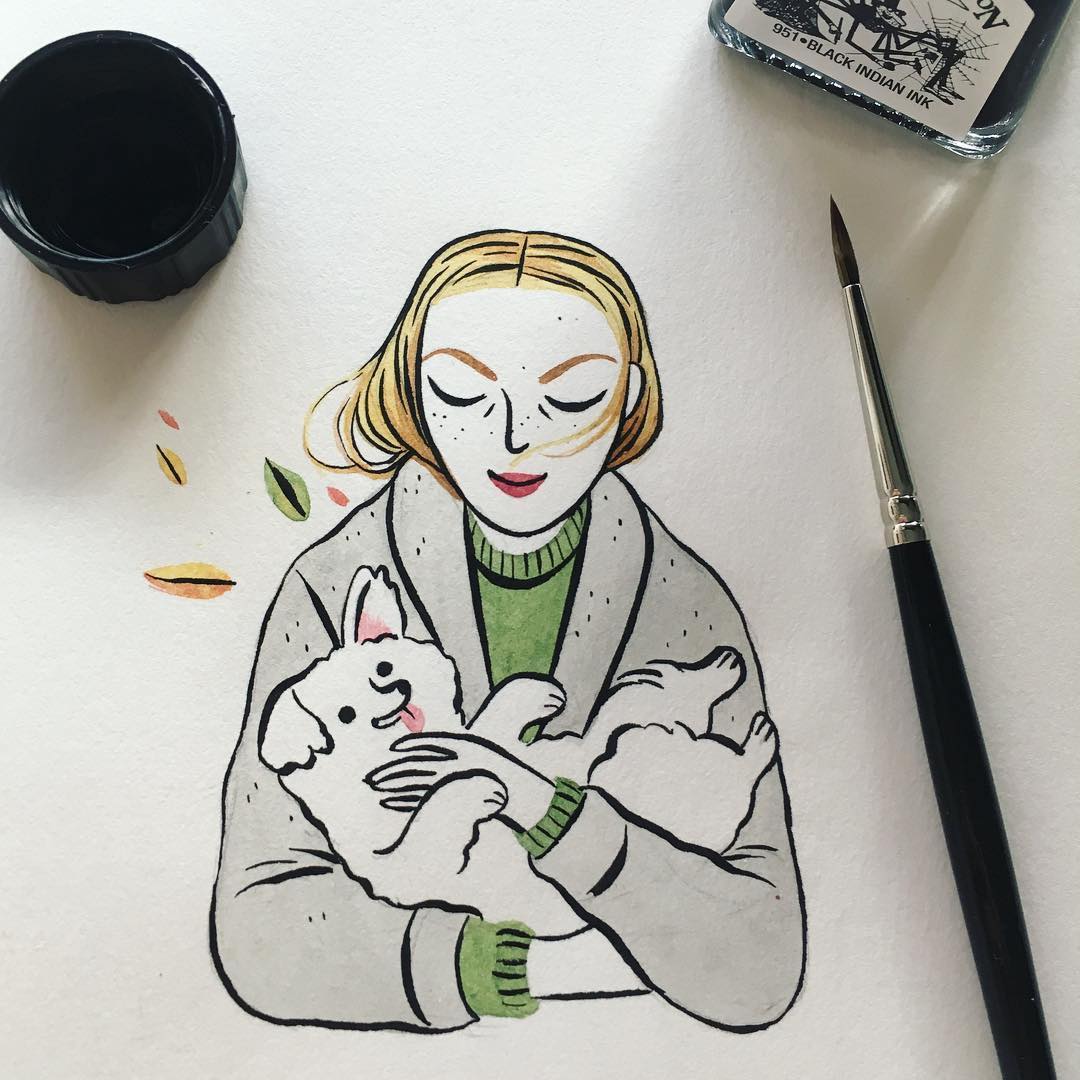 Inktober 2017 by Julia Bereciartu