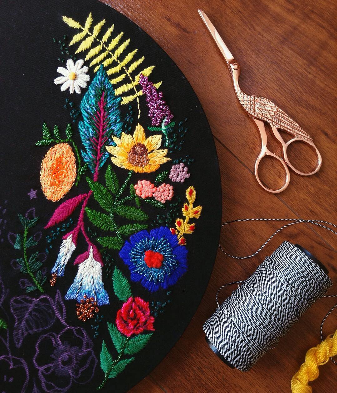 Embroidery by Jo Jiménez