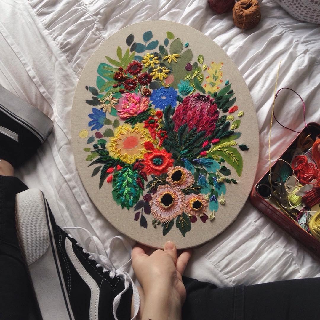 Embroidery by Jo Jiménez