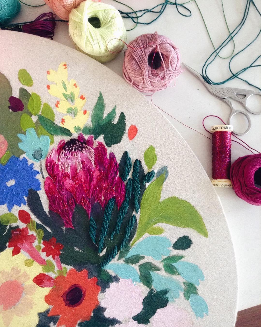 Embroidery by Jo Jiménez