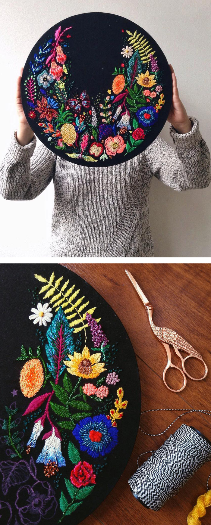 Embroidery by Jo Jiménez