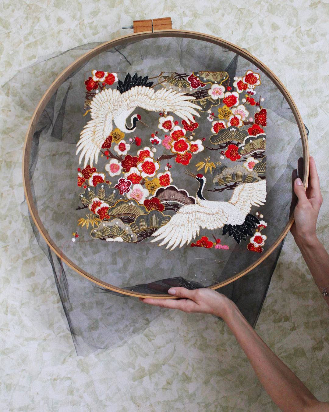 Tulle Embroidery by Krista Decor