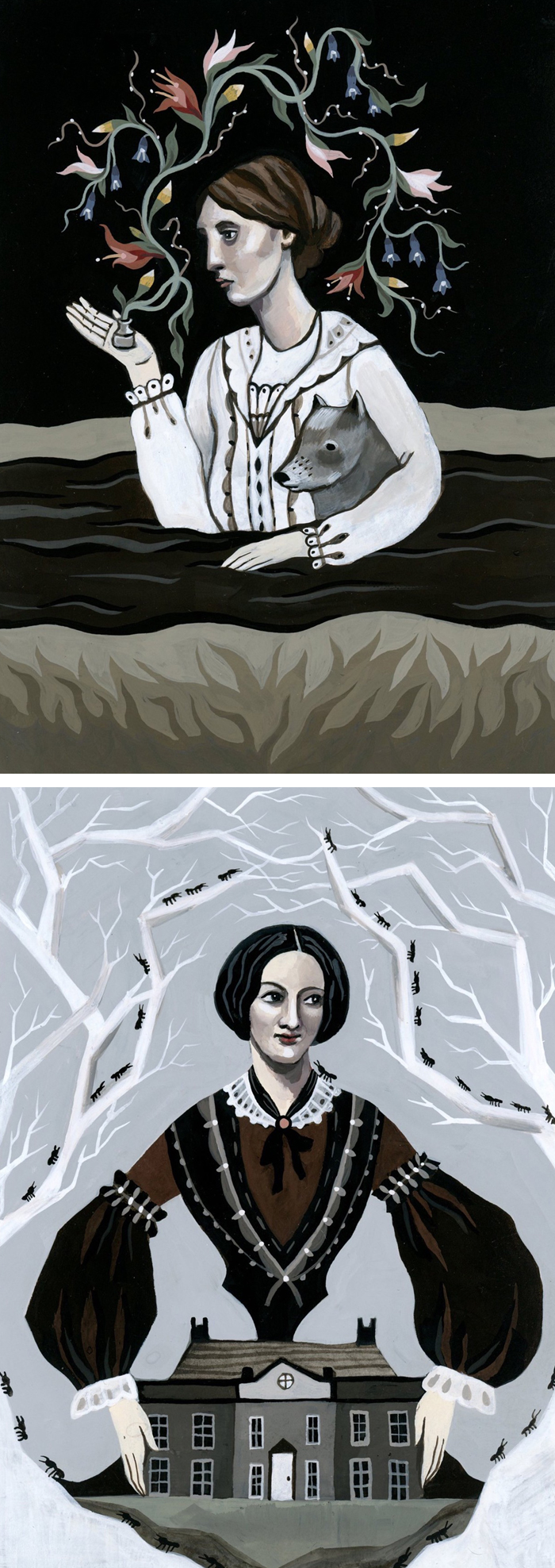 Literary Witches illustrated by Katy Horan