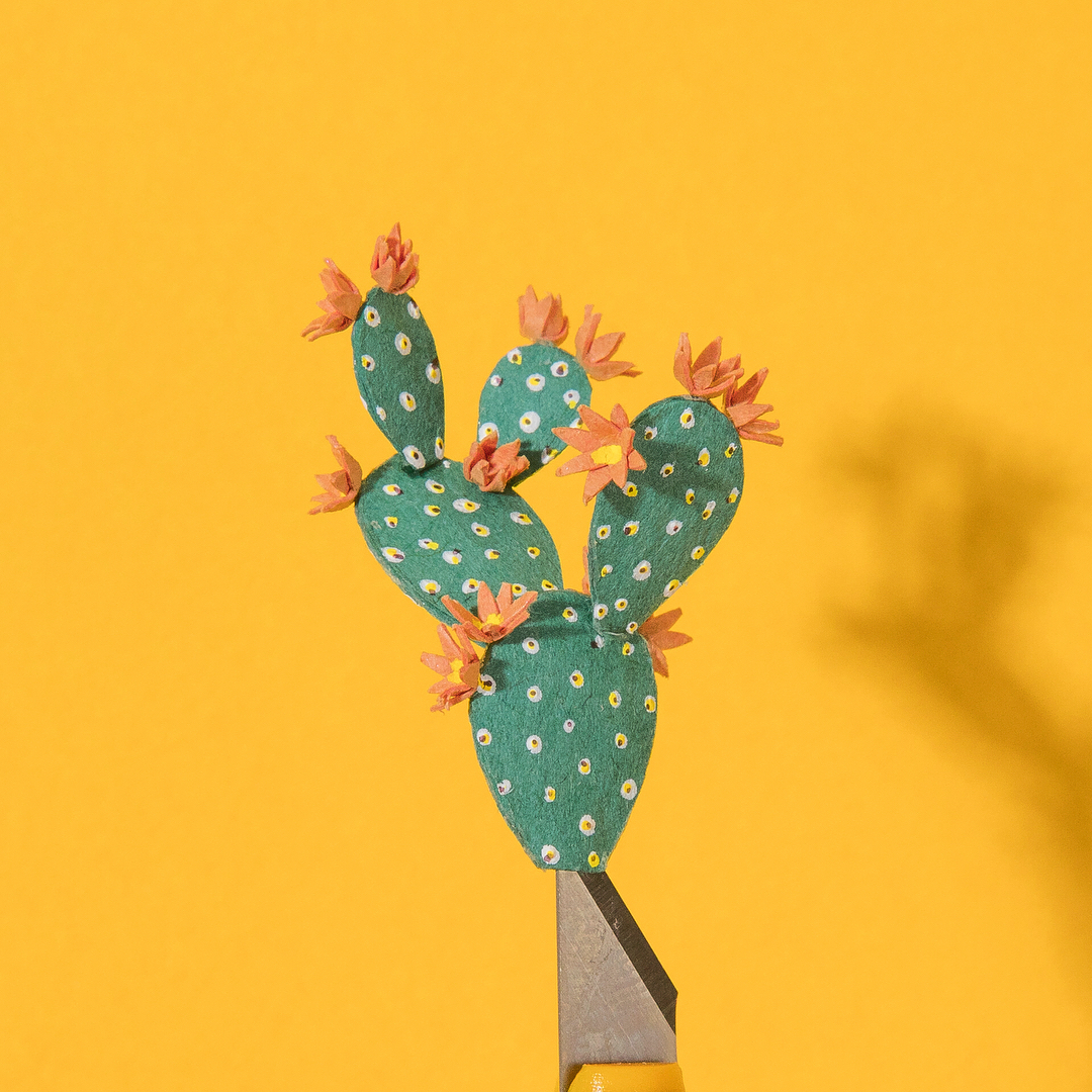 Tiny paper plants by Raya Sader Bujana