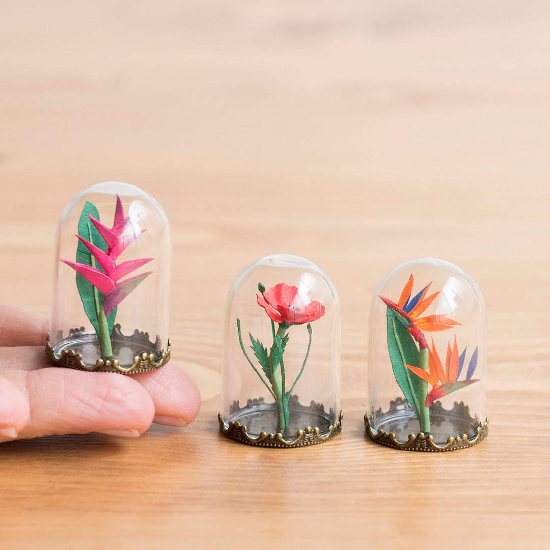 Miniature paper sculptures by Raya Sader Bujana