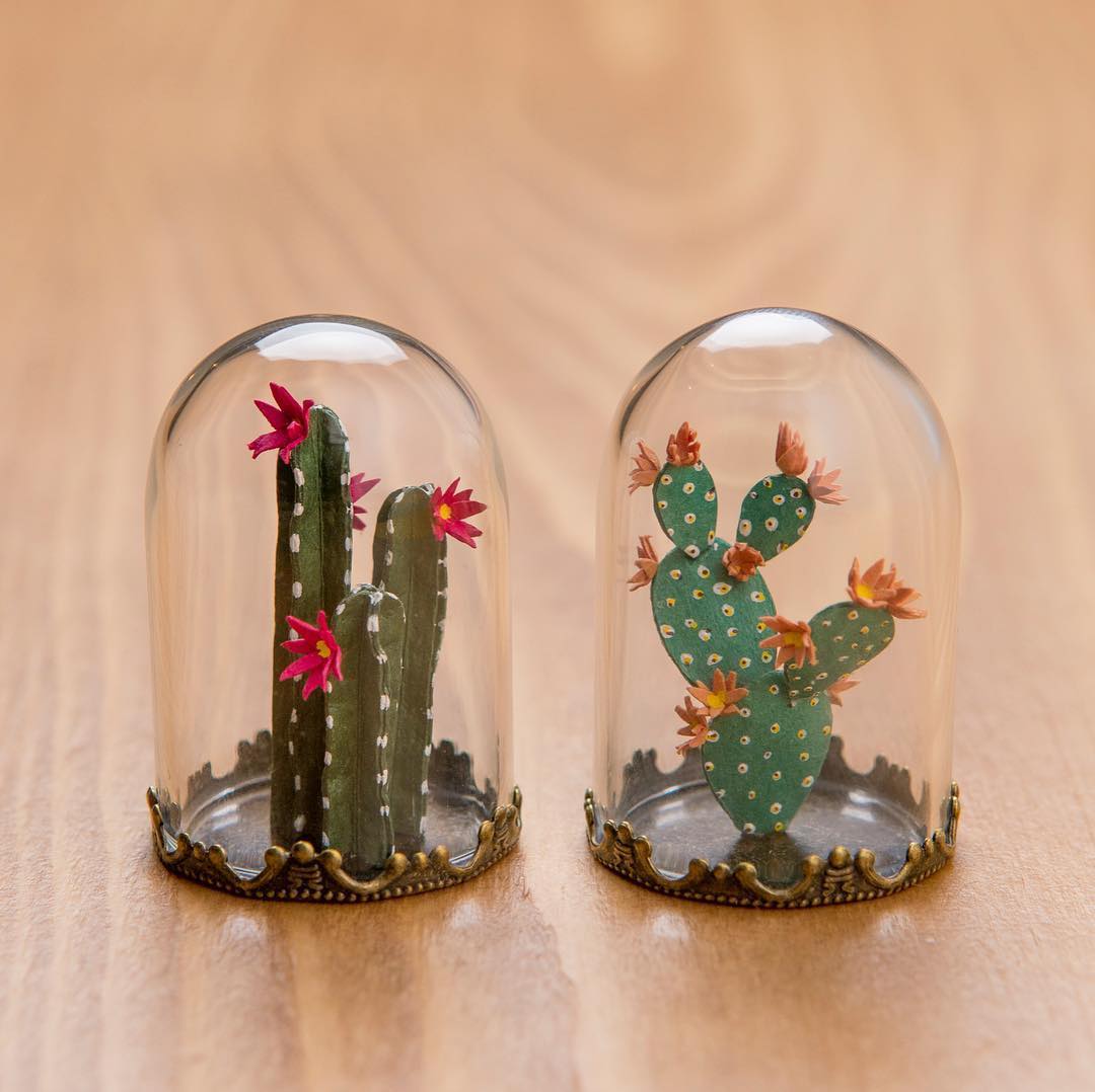 Tiny paper plants by Raya Sader Bujana