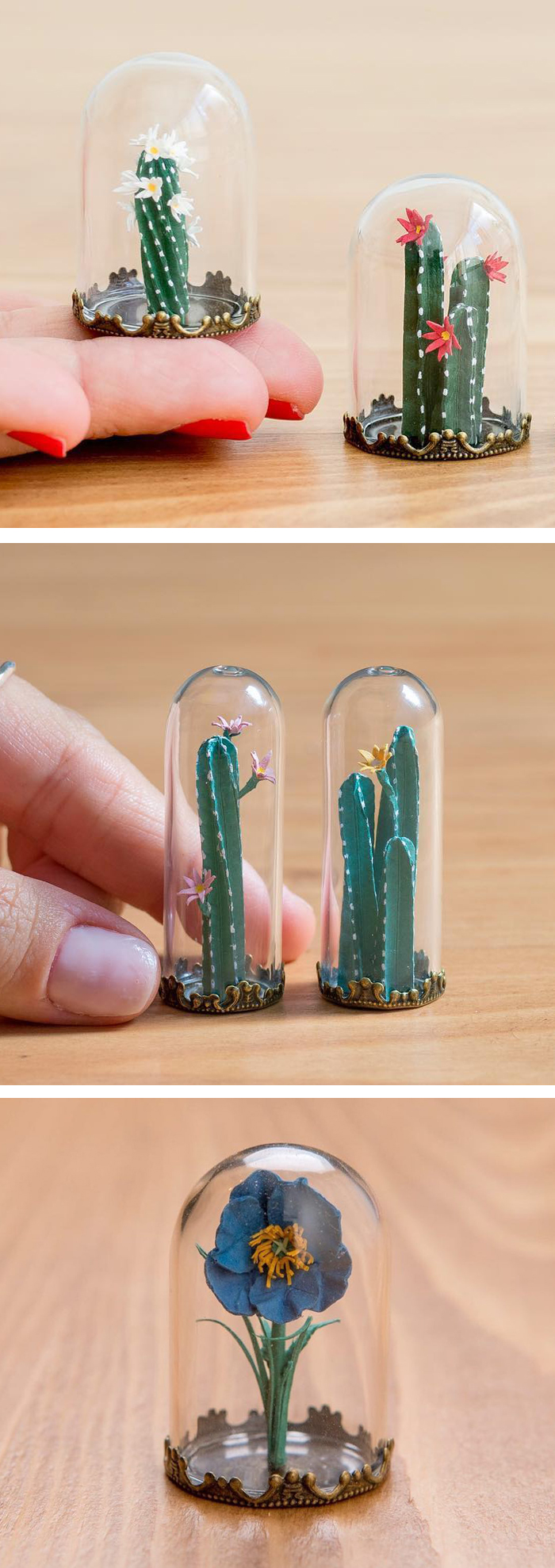 Tiny paper plants by Raya Sader Bujana