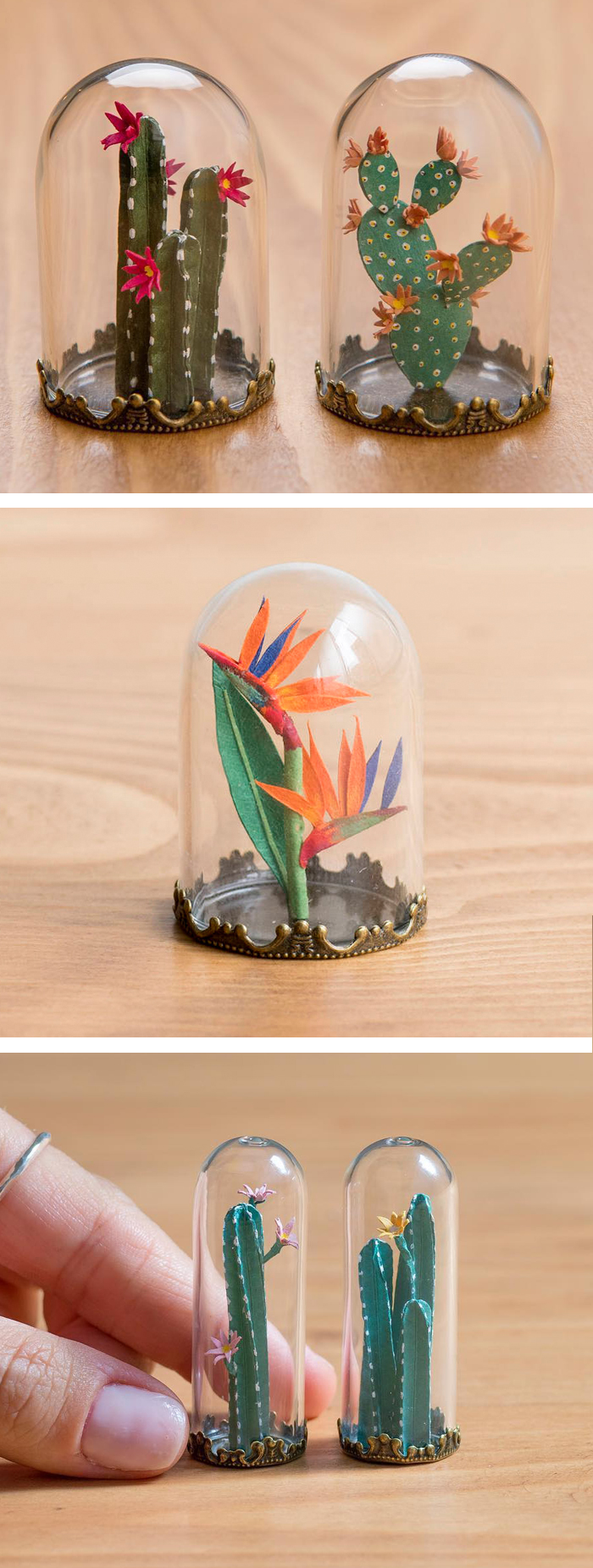 Tiny paper plants by Raya Sader Bujana