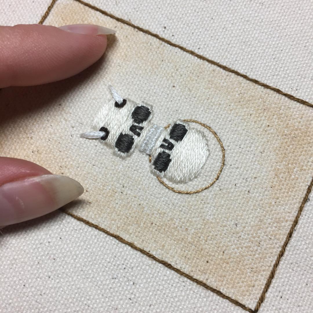 Skeleton Embroideries by Tinycup Needleworks