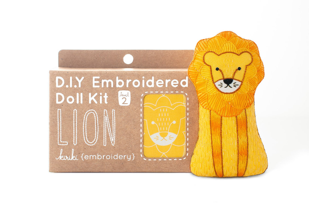 Hand embroidery kits by Kiriki Press