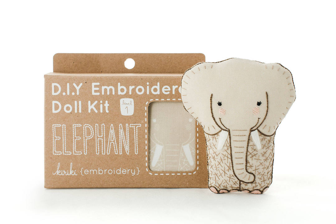 Hand embroidery kits by Kiriki Press