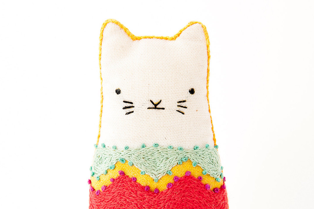 Hand embroidery kits by Kiriki Press