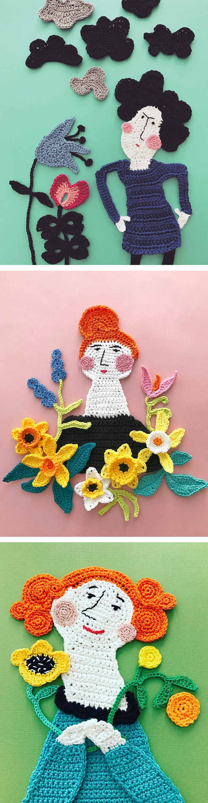 Crochet art by Tuija Heikkinen