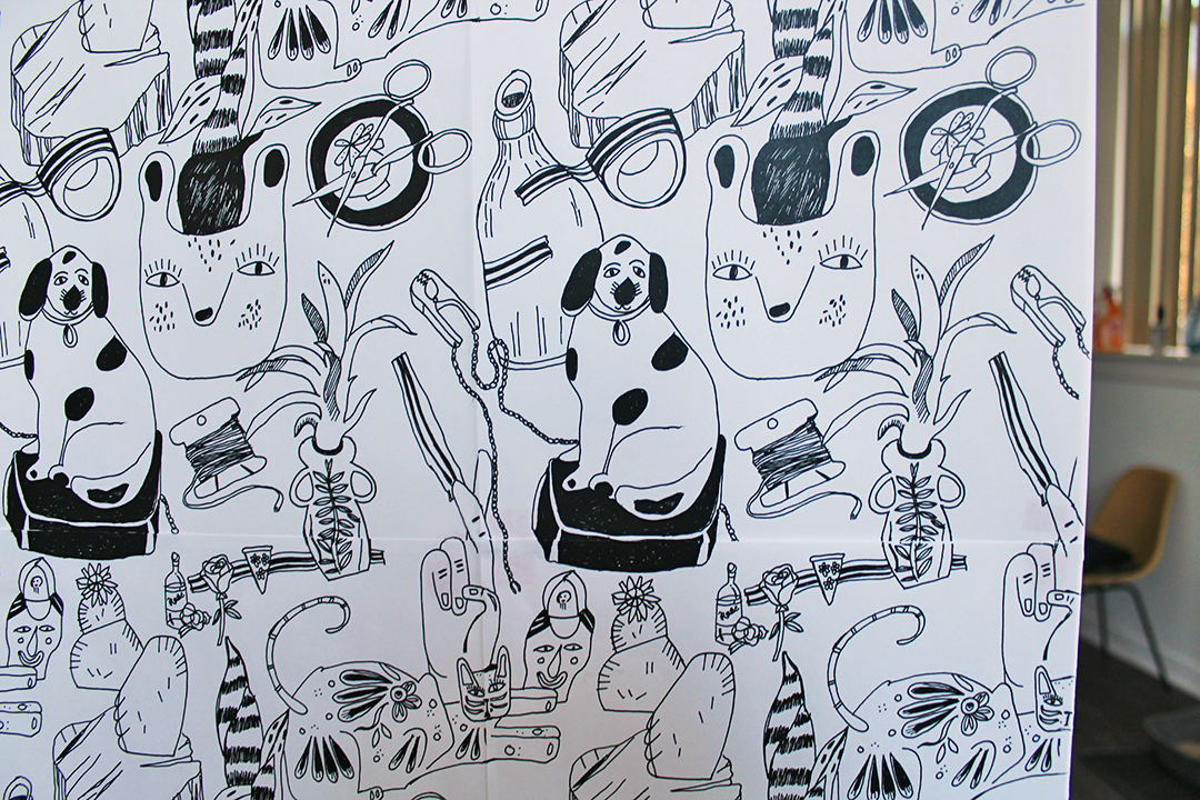 How to make a repeat pattern by Julia Rothman