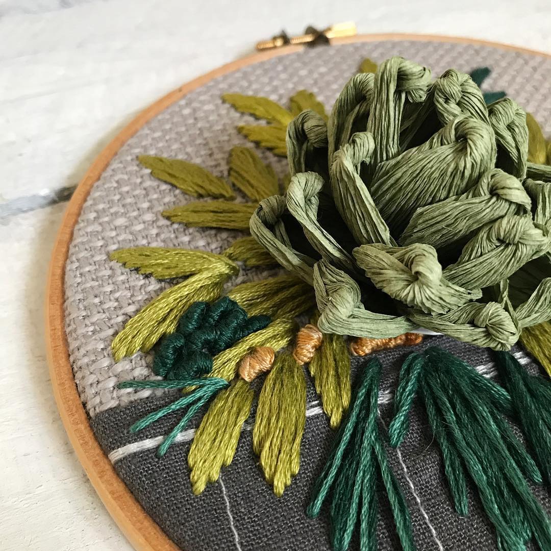 Embroidery art by Helen Wilde