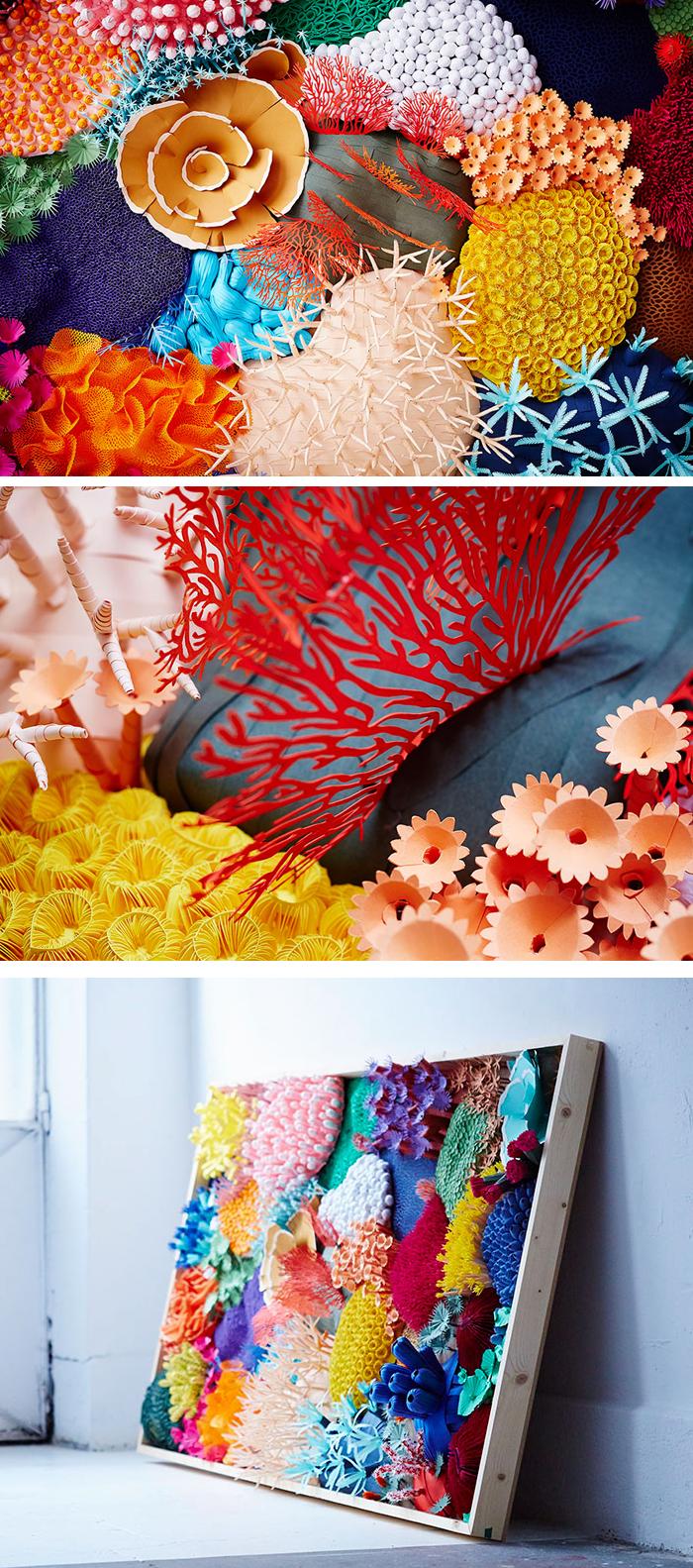Cut paper sculpture by Mlle Hipolyte