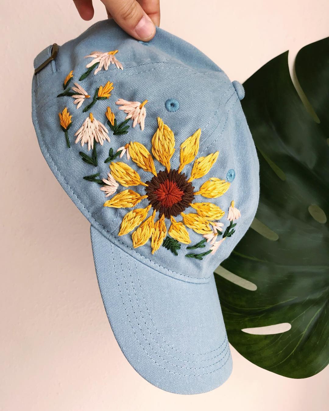 Embroidered Hats Adorned in Beautiful Blooms by Lexi Mire