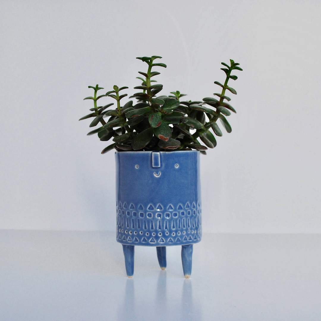 Happy face planters by Atelier Stella