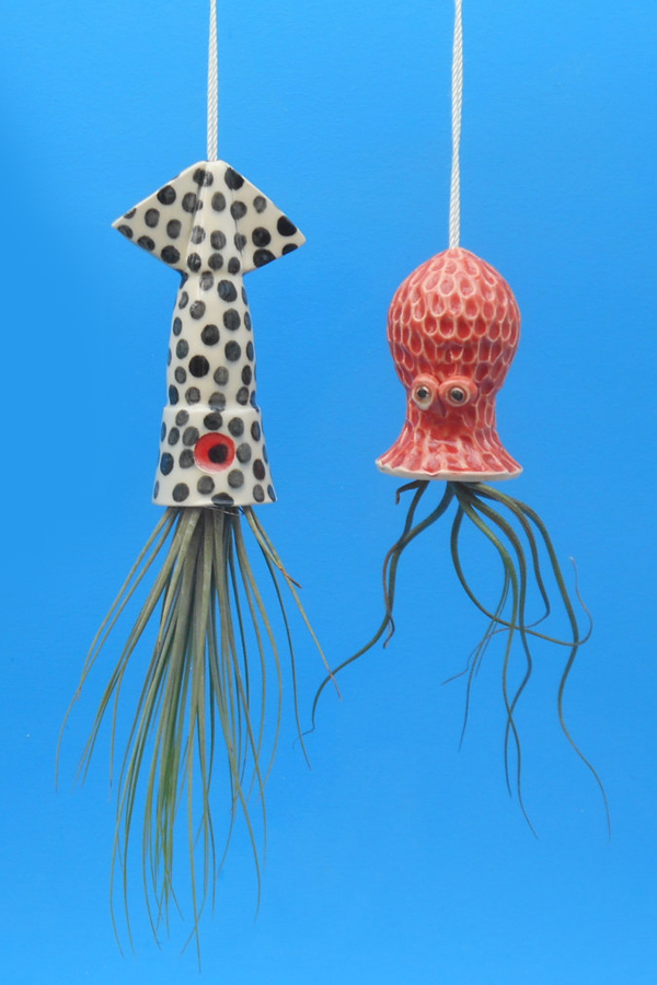 Hanging air plant planter 