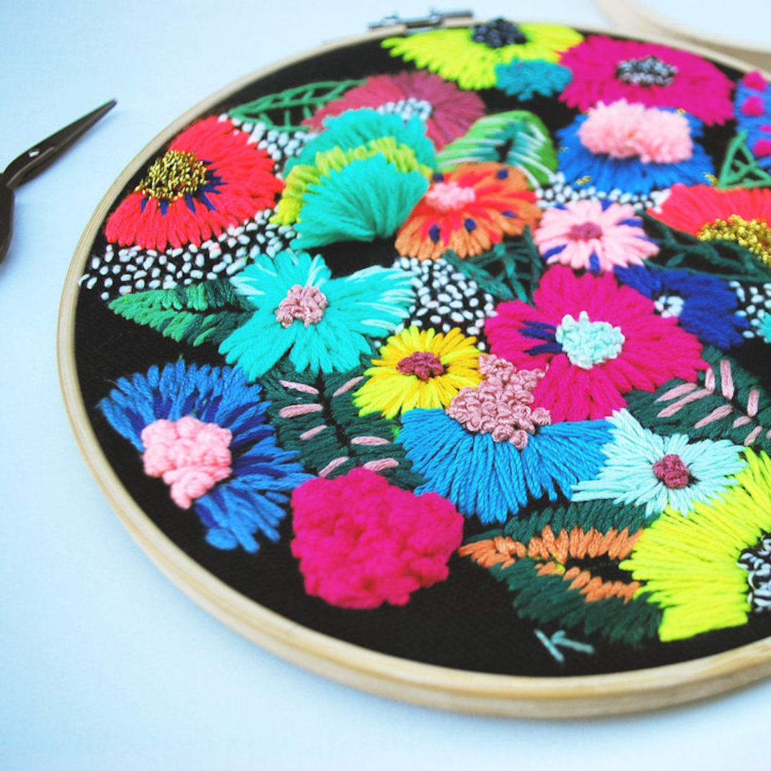 Hoop art by Katy Biele