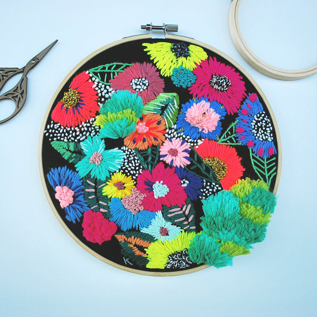 Hoop art by Katy Biele