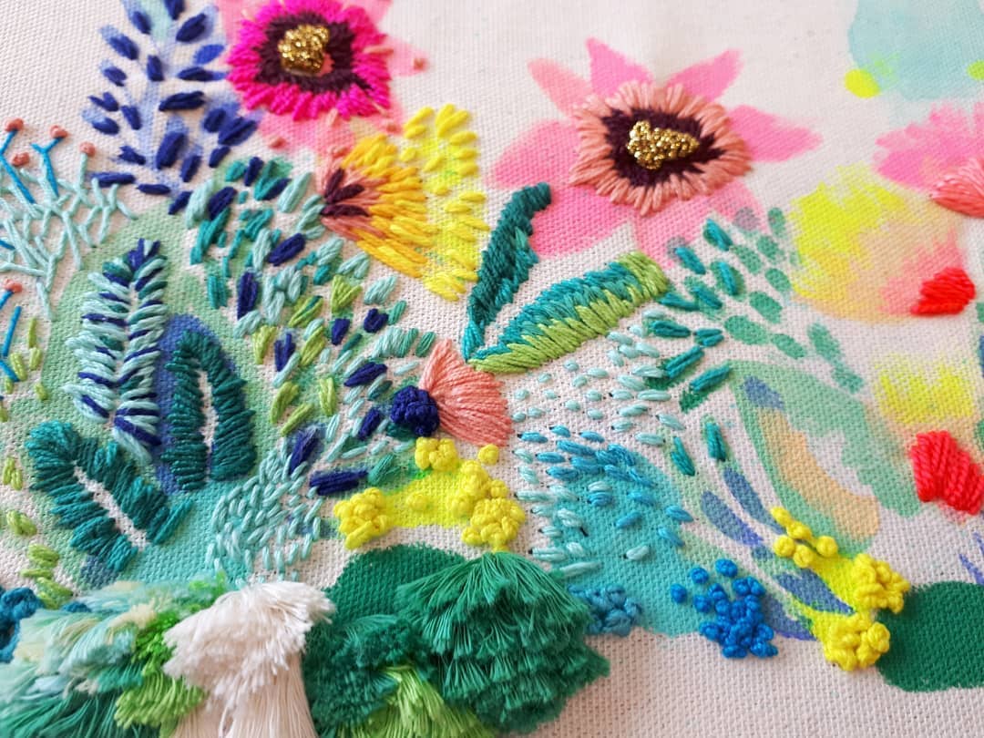 Textile art by Katy Biele