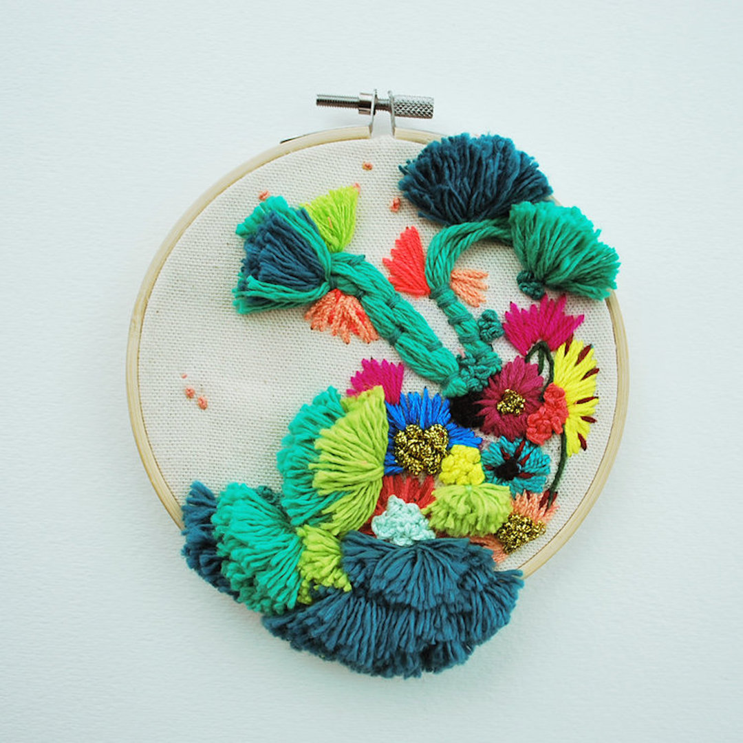 Hoop art by Katy Biele