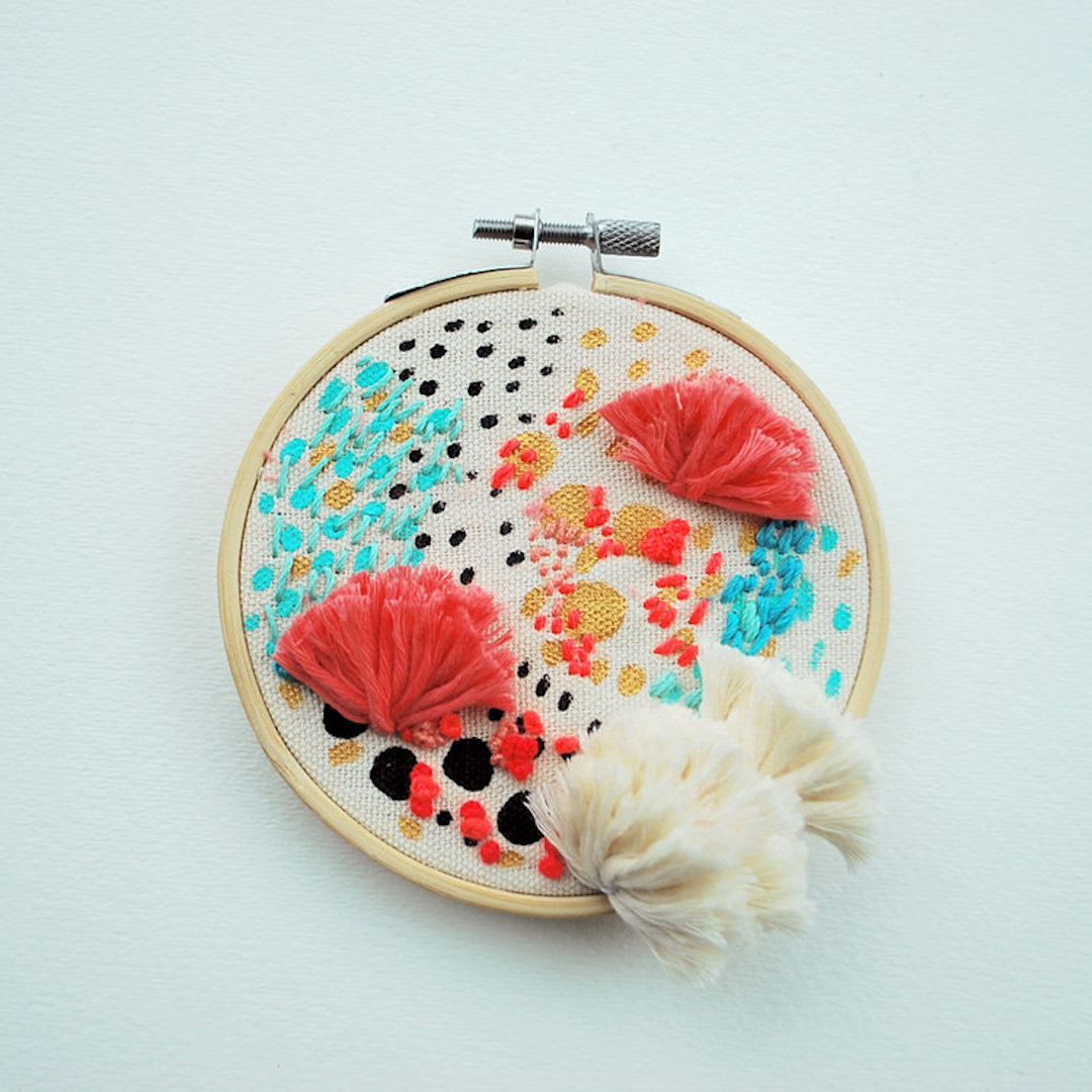 Hoop art by Katy Biele